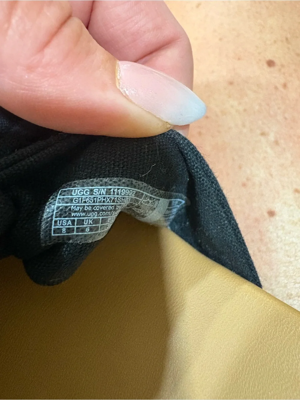 UGG black wedge